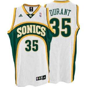 Kevin Durant Jersey adidas White Swingman #35 Seattle Sonics Jersey
