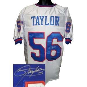 Lawrence Taylor Signed Uniform   White Prostyle   Autographed NFL 