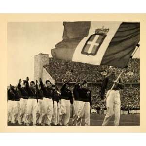   Italian Athletes Parade Leni Riefenstahl   Original Photogravure