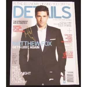 Matthew Fox Lost   Hand Signed Autographed Magazine Loa