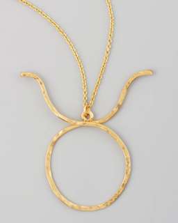 Yellow Gold Zodiac Necklace  