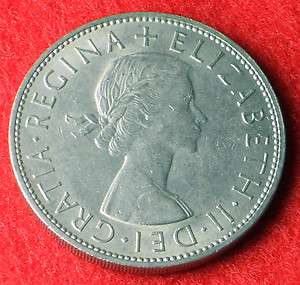 Great Britain 1967 GB Queen Elizabeth II Half Crown Coin  