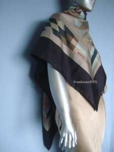   washed SILK scarf PSYCHE foulard GM CARRE neuf SOIE lavée  