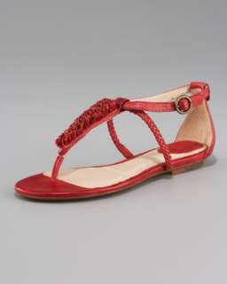 Red Buckle Sandal  