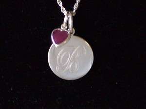   Sterling Silver Engravable Pendant Genuine Ruby Heart Charm Necklace