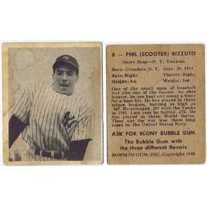 Phil Rizzuto 1948 Bowman RC Card   Sports Memorabilia