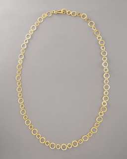 Hammered Gold Chain Necklace  