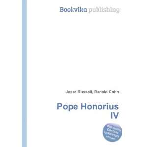  Pope Honorius IV Ronald Cohn Jesse Russell Books