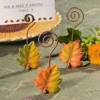 108 Fall Leaf Design Place Card Holders Wedding Favors  