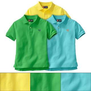 Chaps Solid Polo   Boys 4 7