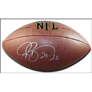 Ronde Barber Autographed Football   Inscribed 20 20   Autographed 