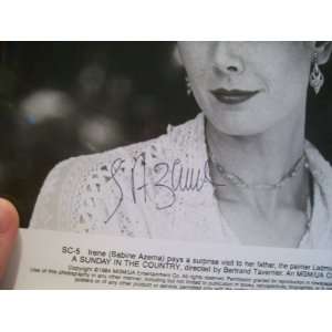  Azema, Sabine Press Kit Signed Autograph A Sunday In The 