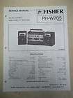Fisher Service/Repair Manual~PH W705 Boombox~Origin​al