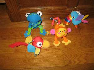 Fisher Price Rainforest Swing Mobile Replacement Toys Monkey Toucan 