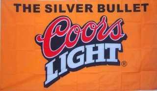 Coors Light Silver Bullet Flag 3 x 5  