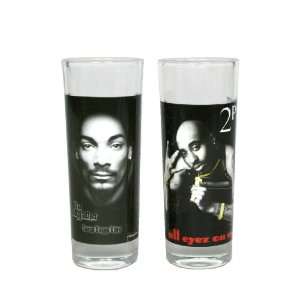  Snoop Dogg Tupac 2Pac Shakur Shot Shooter Glasses Kitchen 
