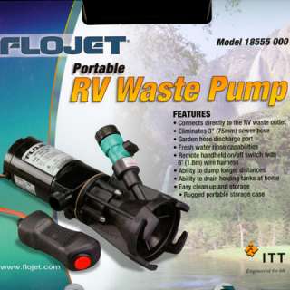 Flojet RV Macerator Pump Waste Water Pump Septic Tank  