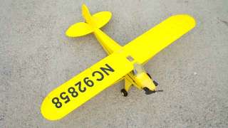 EPO J3 1M park flyer PNP full yellow color R/C airplane  