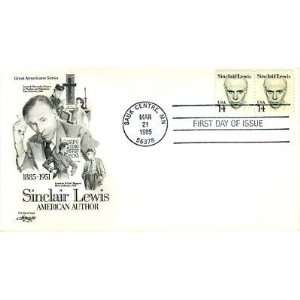 Sinclair Lewis 1885 1951 Stamps Envelope