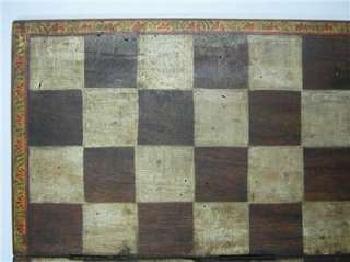 WOOD CHESS BOARD FOLDING , HAND MADE / HAND PAINTED.  