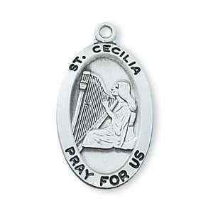 St. Cecilia Sterling Oval Medal