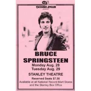 Bruce Springsteen Live at Stanley Theatre LIVE 11x17 Rare Very Limited 