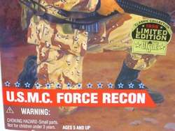 GI Joe  U.S.M.C. FORCE RECON  Rare New In Box Ca.1997  