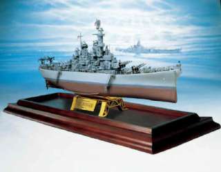 550 FRANKLIN MINT USS MISSOURI MIGHTY MO BATTLESHIP & ACRYLIC 