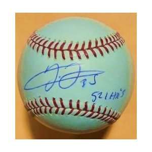 Frank Thomas Autographed Baseball   521 HRS Official   Autographed 