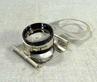   FOLDING MAGNIFYING GLASS LOUPE MAGNIFIER 4x WATCHMAKER JEWELERS TOOL