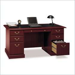 Bush Furniture Saratoga Executive Home Office Wood Managers Desk in 