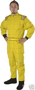 FORCE GF545 XLG Yellow Lightweight Nomex Racing Suit  