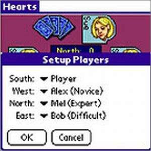 Hearts, Spades & Euchre for PALM / POCKET PC card games  