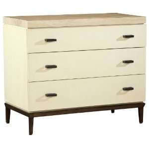 Ty Pennington Stone Top Bachelors Chest with Coconut & Rubbed Bronze 