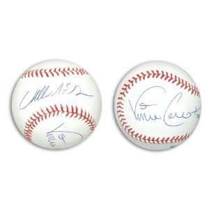 Vince Coleman and Willie McGee Autographed Dual Signed MLB Baseball