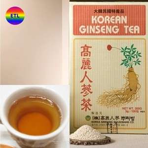 Anti Stress Fatigue Korean Ginseng Root Tea 100bags  