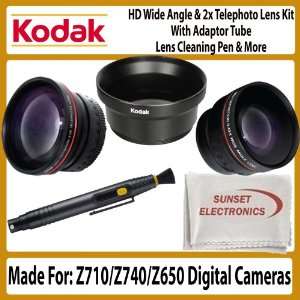  Lens Bundle Kit For Kodak Z710, Z740, Z650 Digital Cameras 
