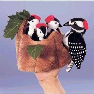  Folkmanis Woodpecker Family Hand Puppet Toys & Games