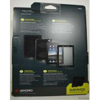 New Griffin Survivor Extreme Duty Case with Stand for iPad 2 Black 