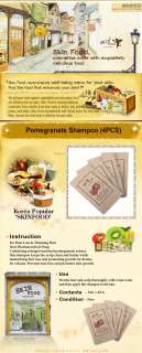 SKIN FOOD] SKINFOOD Pomegranate Shampoo Sample   4PCS  