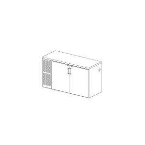   Refrigerated Backbar Cooler w/ Glass Door, Stainless 