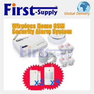 Wireless LCD Screen GSM Security Inturder Alarm System  