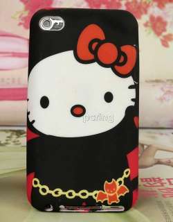 Hello kitty silicone back case fit Ipod Touch 4th gen NEW  