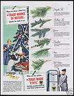 1948 Ethyl Gasoline Christmas Fir Trees Pine Hemlock Sp