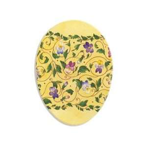   Mache Yellow Pansy Easter Egg Container ~ Germany