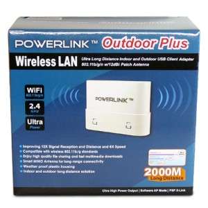 Long Range Indoor Outdoor 12dBi Antena WLAN USB Adapter  