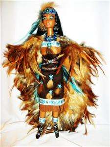  American barbie doll ooak dakotas.song world american Indian  