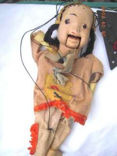 1950 antique PUPPET TOY composition HOWDY DOODY INDIAN  