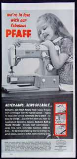 1960 Pfaff 360 Sewing Machine Dial A Stitch Magazine Ad  