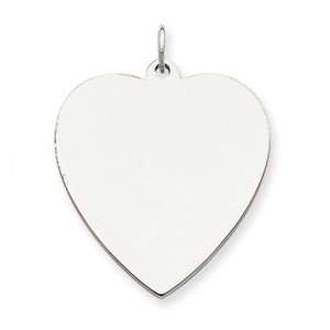   Designer Jewelry Gift Sterling Silver Engravable Heart Disc Charm